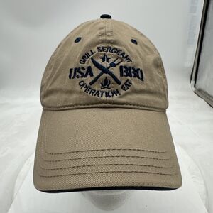 Grill Sargent USA BBQ Adjustable Tan Hat Cap